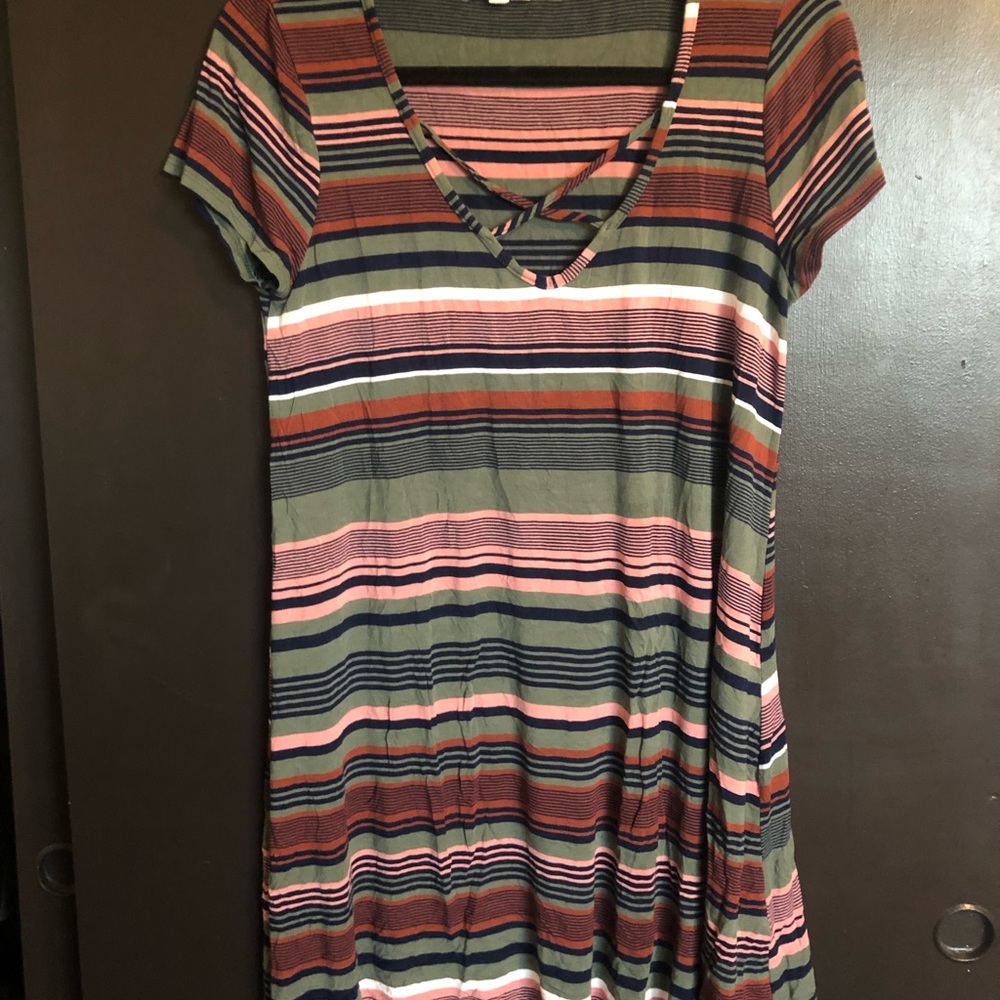 Striped t-shirt dress